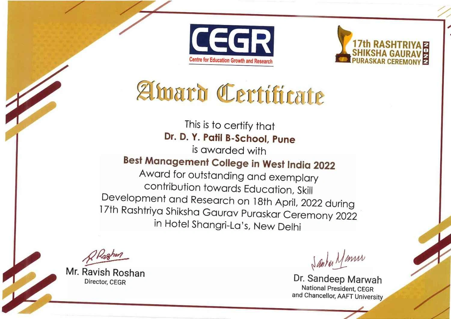 Global Exposure Award