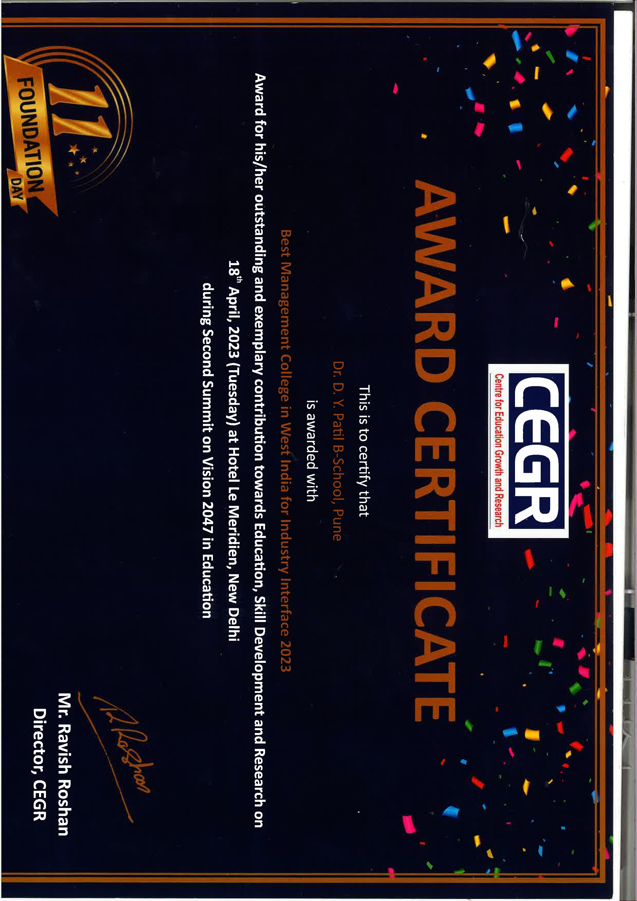 Placement Excellence Award