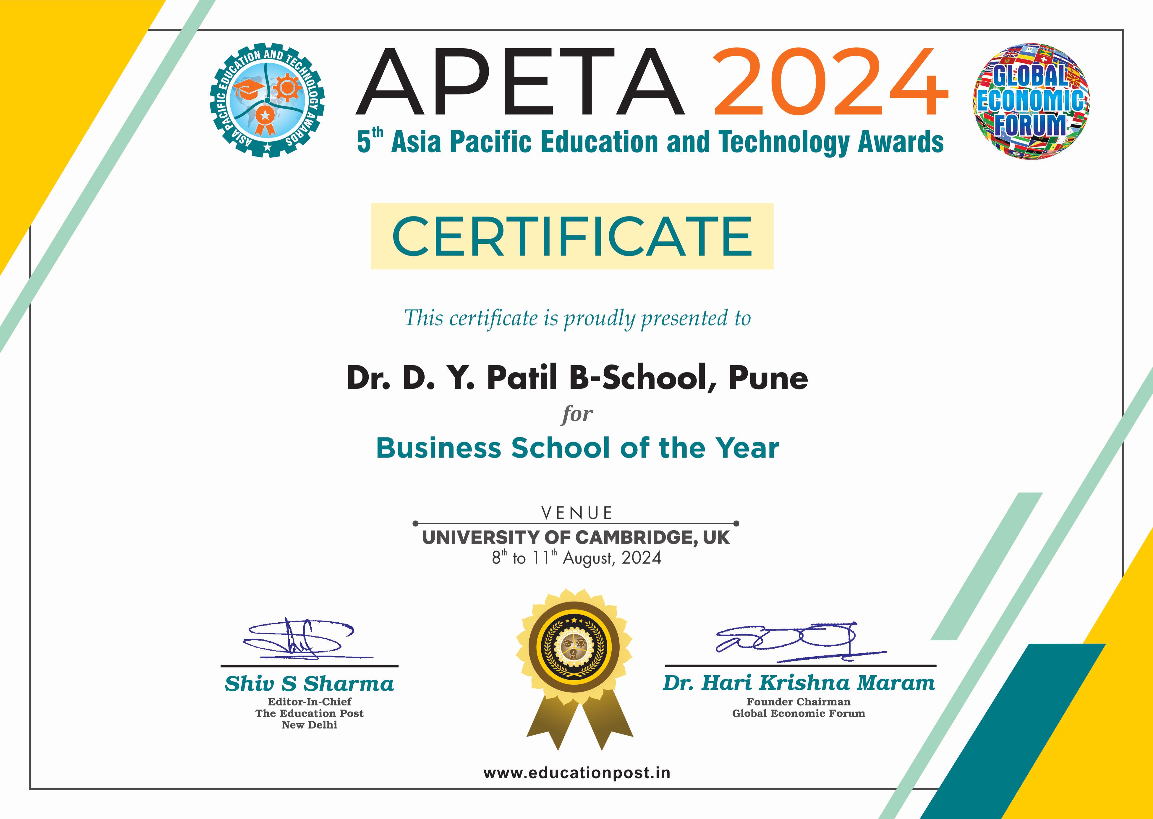 Placement Excellence Award