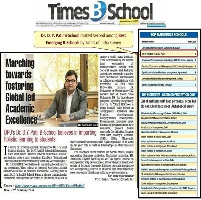 B-School of the Year Award
