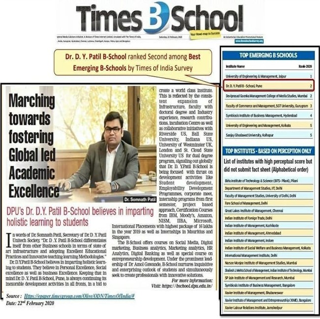 B-School of the Year Award