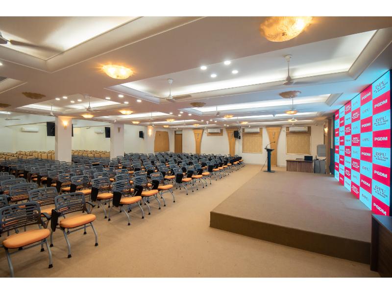 a conference room of Dr. D. Y. Patil B-school college